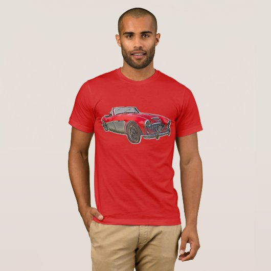Classic Austin-Healey Abstrakter T - Shirt (Vorne ganz)