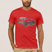 Classic Austin-Healey Abstrakter T - Shirt (Vorderseite)