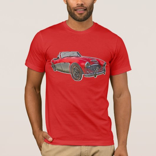Classic Austin-Healey Abstrakter T - Shirt (Vorderseite)