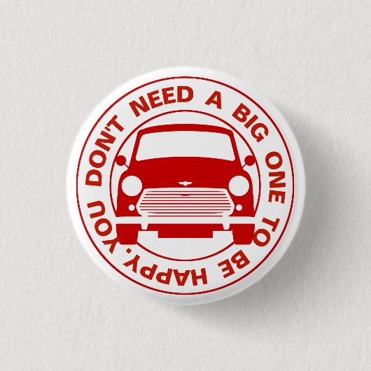 Classic Austin Mini Auto Button (Vorderseite)