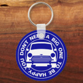 Classic Austin Mini Auto Schlüsselanhänger (Vorderseite)