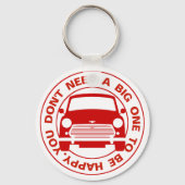 Classic Austin Mini Auto Schlüsselanhänger (Vorderseite)