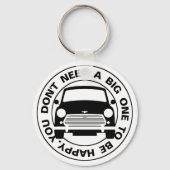 Classic Austin Mini Auto Schlüsselanhänger (Vorderseite)