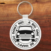 Classic Austin Mini Auto Schlüsselanhänger (Vorderseite)