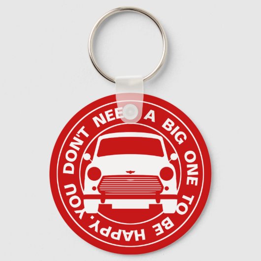 Classic Austin Mini car Schlüsselanhänger (Vorderseite)