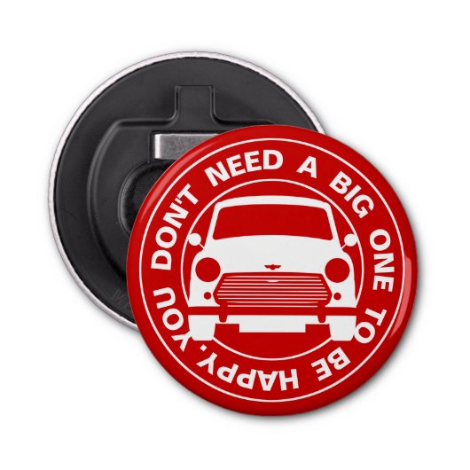 Classic Austin Mini Cooper Auto Flaschenöffner (Vorderseite)