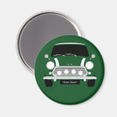 Classic Austin Mini Cooper Auto Magnet (Vorderseite/Rückseite)