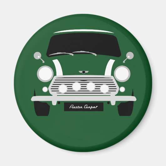 Classic Austin Mini Cooper Auto Magnet (Vorne)