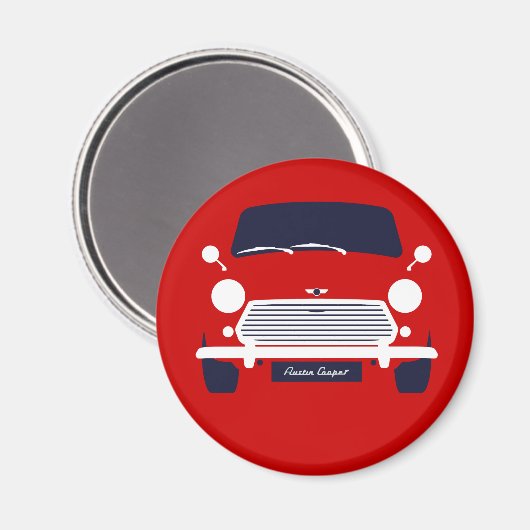 Classic Austin Mini Cooper Auto Magnet (Vorderseite/Rückseite)