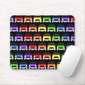 Classic Austin Mini Cooper Rainbow Mouse pad Mousepad (Mit Mouse)