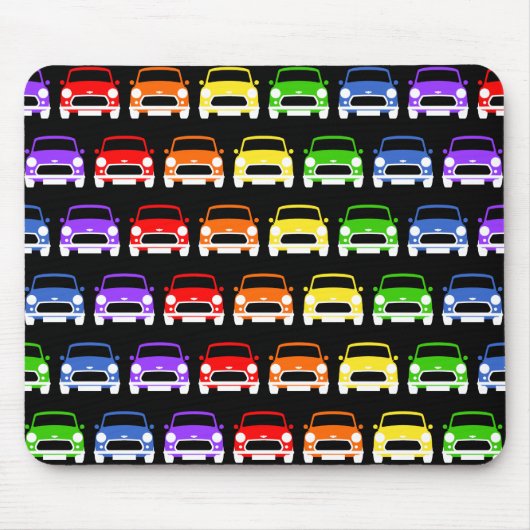Classic Austin Mini Cooper Rainbow Mouse pad Mousepad (Vorne)