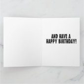 CLASSIC AUTO BIG-GEBURTSTAGSKARTEN KARTE (Innenseite)