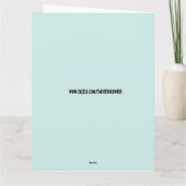 CLASSIC AUTO BIRTHDAY Grußkarte Karte (Rückseite)