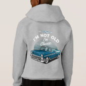 CLASSIC AUTO CHEVY BEL AIR CONVERTIBLE 1956 HOODIE (Rückseite)