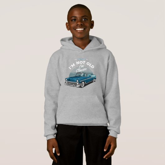 CLASSIC AUTO CHEVY BEL AIR CONVERTIBLE 1956 HOODIE (Vorne ganz)