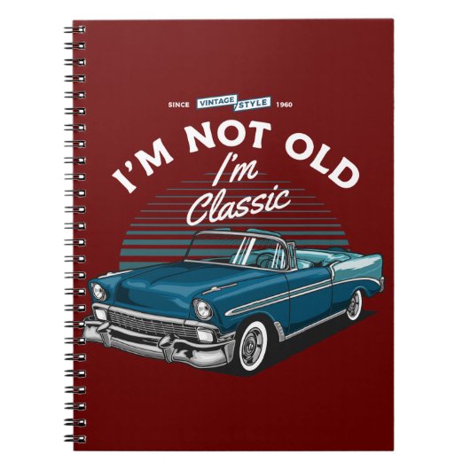 CLASSIC AUTO CHEVY BEL AIR CONVERTIBLE 1956 NOTIZBLOCK (Vorderseite)