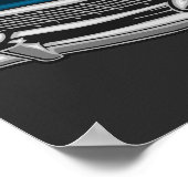 CLASSIC AUTO CHEVY BEL AIR CONVERTIBLE 1956 POSTER (Ecke)