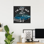 CLASSIC AUTO CHEVY BEL AIR CONVERTIBLE 1956 POSTER (Heimbüro)