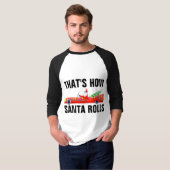CLASSIC AUTO COOL SANTA CHRISTMAS T - SHIRT (Vorne ganz)