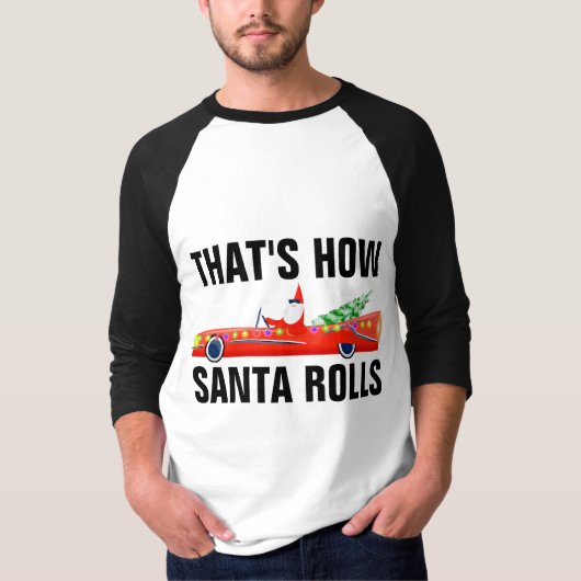CLASSIC AUTO COOL SANTA CHRISTMAS T - SHIRT (Vorderseite)