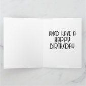 CLASSIC AUTO RED COUPE BIRTHDAY CARD KARTE (Innenseite)