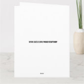 CLASSIC AUTO RED COUPE BIRTHDAY CARD KARTE (Rückseite)