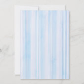 Classic Baby Boy 1. Geburtstag Party Einladung (Rückseite)