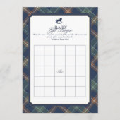 Classic Baby Gift Bingo Game Card Hinweiskarte (Vorderseite)