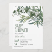 Classic Baby Shower Invite Feiertagskarte (Vorne/Hinten)