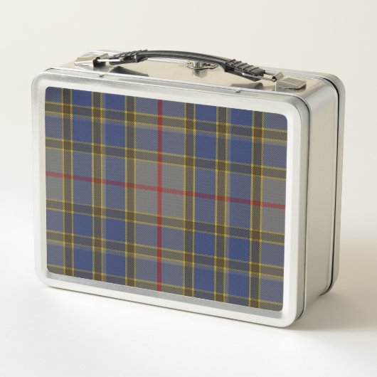Classic Balfour Tartan Kariert Custom Metall Brotdose (Rückseite)