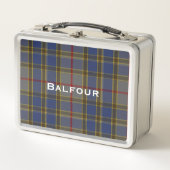 Classic Balfour Tartan Kariert Custom Metall Brotdose (Vorderseite)