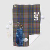 Classic Balfour Tartan Kariertes Golfhandtuch (Insitu)
