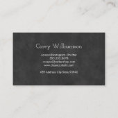 Classic Barber Shop Gold Brushed Visitenkarte (Rückseite)