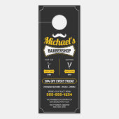 Classic Barbershop Friseursalon Frischholz-Friseur Türanhänger (Vorderseite)