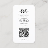 Classic Barbershop Haircut Barber Pole White Visitenkarte (Rückseite)