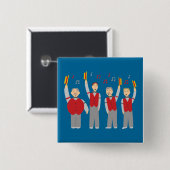 Classic Barbershop Quartett Button (Vorne & Hinten)