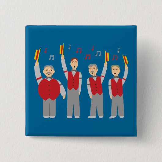 Classic Barbershop Quartett Button (Vorderseite)