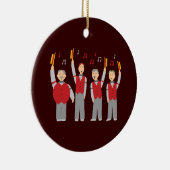 Classic Barbershop Quartett Keramik Ornament (Rechts)
