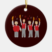 Classic Barbershop Quartett Keramik Ornament (Vorne)