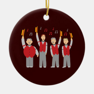 Classic Barbershop Quartett Keramik Ornament
