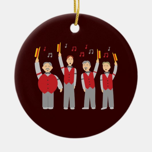 Classic Barbershop Quartett Keramik Ornament (Vorne)