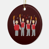 Classic Barbershop Quartett Keramik Ornament (Links)