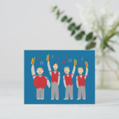 Classic Barbershop Quartett Postkarte (Stehend Vorderseite)