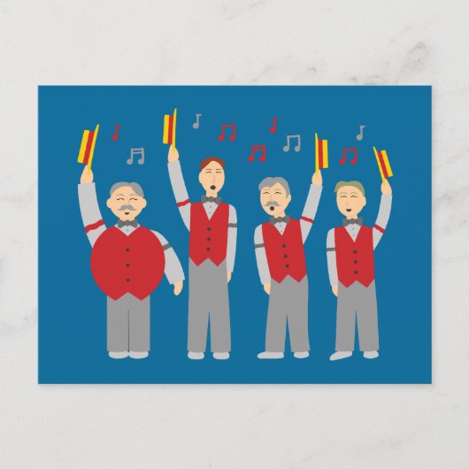 Classic Barbershop Quartett Postkarte (Vorderseite)
