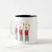 Classic Barbershop Quartett Zweifarbige Tasse (Vorderseite Links)
