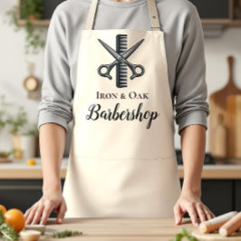 Classic Barbershop Tools Vintage Style Schürze