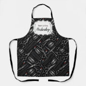 Classic Barbershop Tools Vintage Style Schürze (Vorderseite)