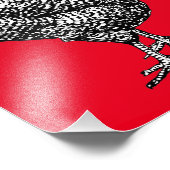 Classic Barred Plymouth Rock Chicken Hen Fotodruck (Ecke)