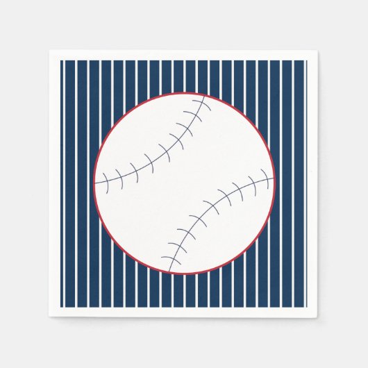 Classic Baseball Party Napkins Serviette (Vorderseite)