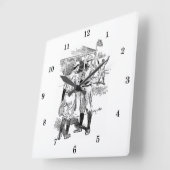 Classic Baseball Wall Clock Quadratische Wanduhr (Winkel)
